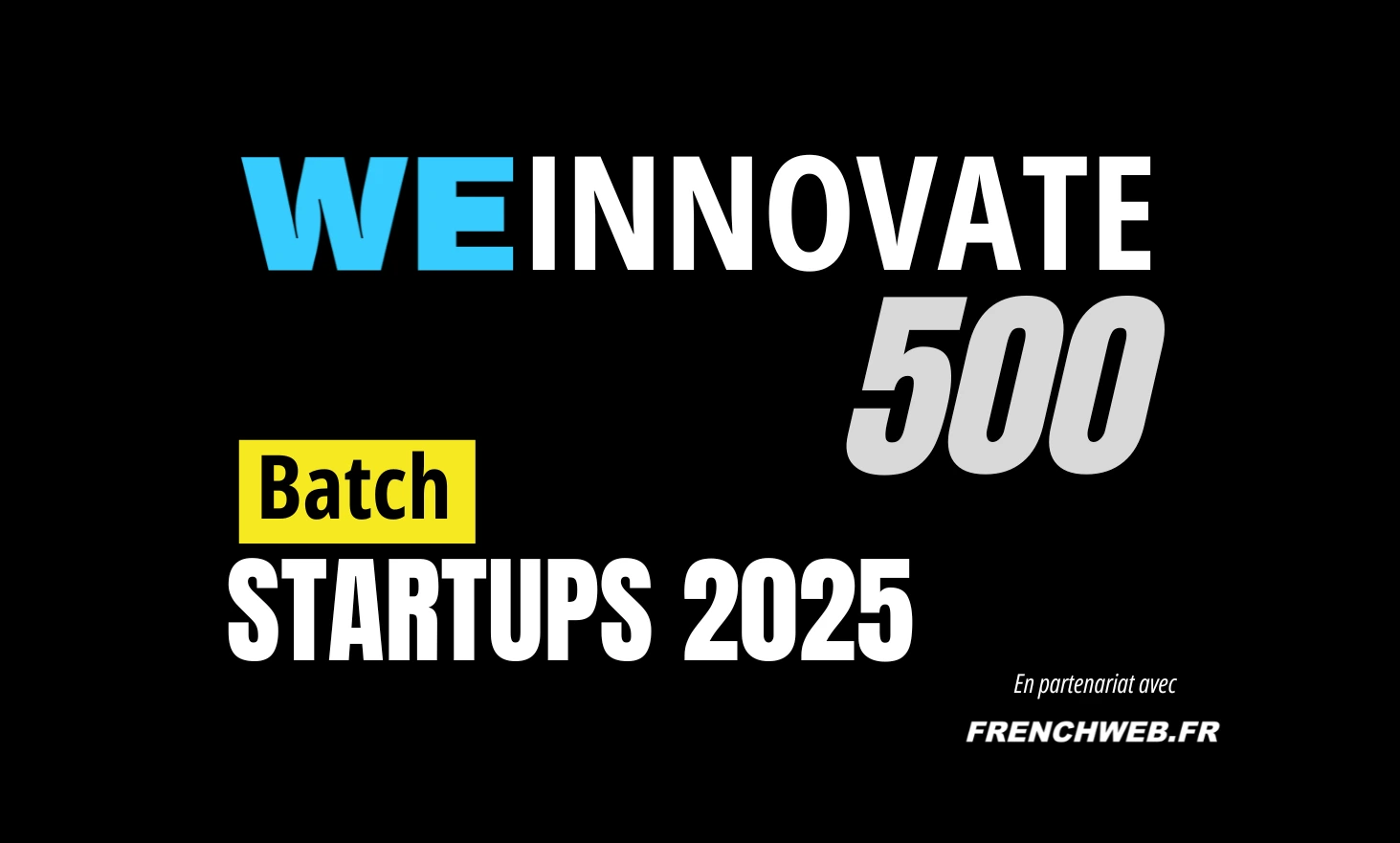 Classement We Innovate 500 2025