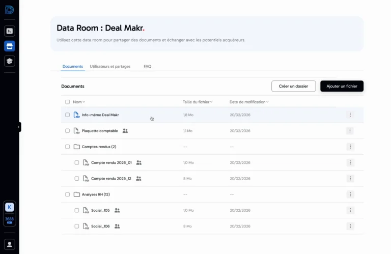 Data Room française Deal Makr